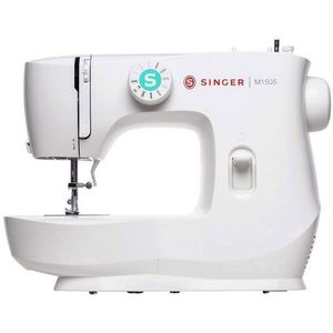 SINGER M1505, Weiß, Sägen, 4 Step, Elektro, Knopflochboden, Zickzack-Fuß