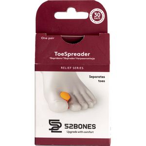 52Bones ToeSpreader - teenspreider - siliconen - maat L/XL - 1 paar