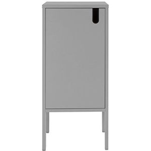 TENZO 8551-014 UNO Designer kast 1 deur, MDF/spaanplaat, grijs, 40 x 40 x 89 cm