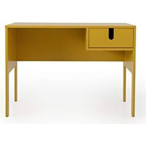 TENZO 8572-029 UNO Designer Desk 1 lade, mosterd, MDF en spaanplaat, gelakte afwerking (HxBxD) : 75 x 105 x 50 cm