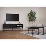 Tenzo Lipp Ash Black TV meubel 2-Deuren en Open Kubus