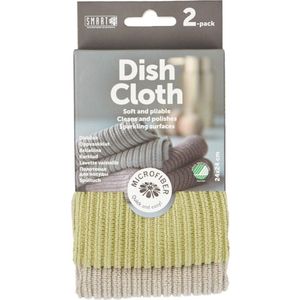 Smart Microfiber System Microvezel Vaatdoek Groen Groen 2 stuks