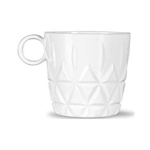 Sagaform Picknick koffiemokken set van 4 acryl in de kleur wit met een volume van 280ml, 8x8cm, 5018171
