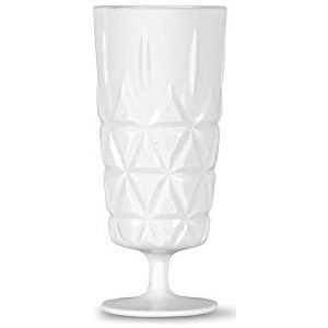 Sagaform Picknick glazen set van 4 acryl in de kleur wit met een volume van 210ml, 6x14cm, 5018173
