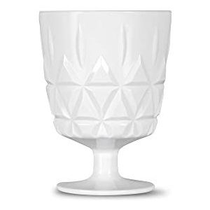 Sagaform Picknick glazen set van 4 acryl in de kleur wit met een volume van 300ml, 8x11cm, 5018174