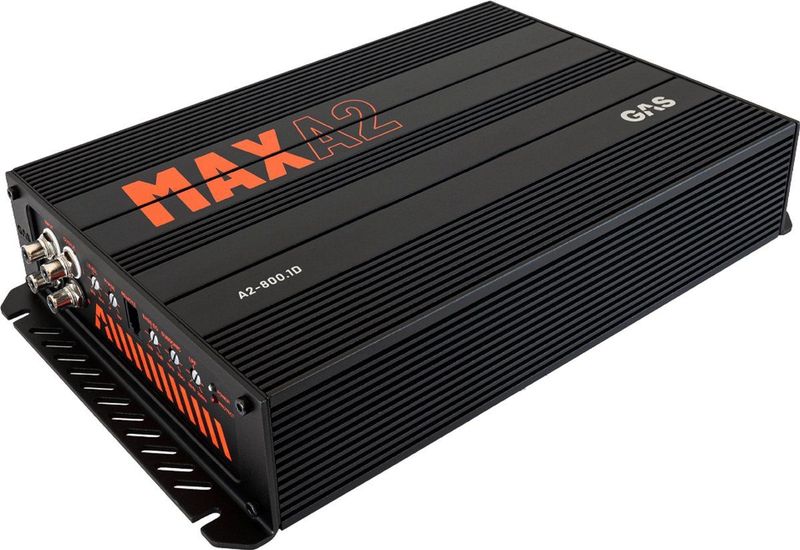 GAS - MAX A2-800.1D - Versterker - 800W RMS - Klasse D - Inclusief Bass Regelaar