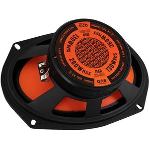 GAS - MAD Level 2 - Coaxial Speaker - 6x9 - Zwart - Hoogwaardige Geluidskwaliteit