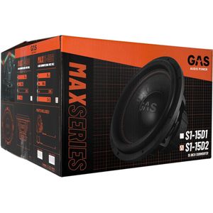 GAS - MAX Level 1 - Subwoofer - 15 Inch - 2x2 Ohm
