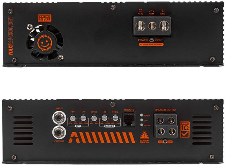 GAS - MAX Level PA1 Mono Versterker - Zwart - Aluminium