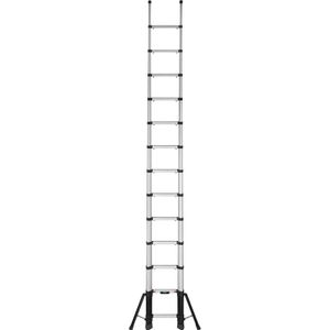 Telesteps PrimeLine 7224100781 Telescopische ladder met stabilisator, ladder, 4,1 m, aluminium ladder