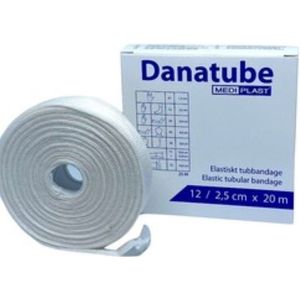 Danatube bamboe Elastisch Buisverband 2,5cm x 20m - Pols en enkel