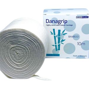 Danagrip Compressief Bamboe Buisverband voor bovenbeen 12cm x 10m