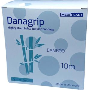 Danagrip Compressief Bamboe Buisverband voor bovenbeen 14cm x 10m