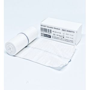 Danafast Buisverband 7.5cm x 1m Double Stretch - benen, armen en dijen  - 3 stuks