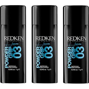 Redken Powder Grip 03 Matterende Hairpowder - 3x 7.0 g