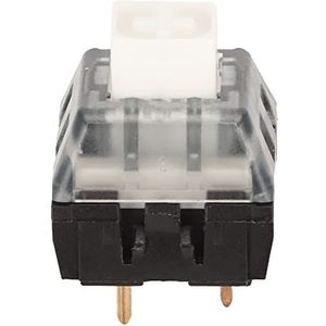 Mechanische Toetsenbordschakelaar, Stofdichte Doe-het-zelf-toetsenbordschakelaar, Hoge Computerstabiliteit (Witte schakelaar zwarte basis)