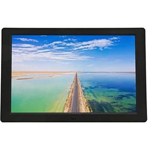 Digitale Fotolijst, Zwart 12,1 Inch, Gemakkelijke Toegang en Ondersteuning voor Delen, Meerdere Formaten, Elektronische Fotolijst voor Thuis (EU-stekker)