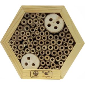 Cj Wildlife Insectenhotel honingraat Sun - 16 cm - Stevig - Natuurlijk hout - Bijen - Insecten