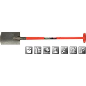 Professionele spade 280/180/3 2V T-ST fibersteel 95 cm - Polet