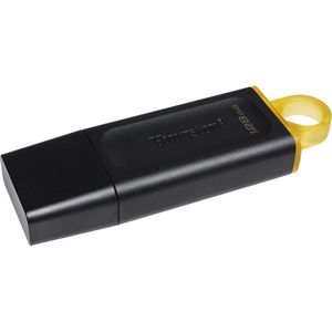Kingston USB-stick 128GB DataTraveler DTX USB 3.2 (BL/YL) detailhandel (128 GB), USB-stick, Zwart