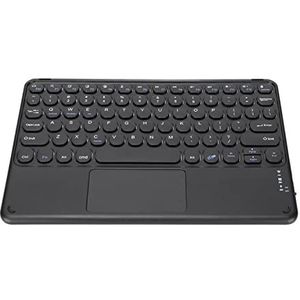Draadloos toetsenbord Touchpad, draadloos toetsenbord Draagbaar Slank Waterdicht Stofdicht Verbreding Vergroten voor desktopcomputers zwart