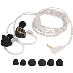 In-ear Oortelefoons, KZ-ZSN Pro X Dynamic Hybrid Dual Driver Bedrade Hoofdtelefoon Afneembare Kabel Die Niet in de Knoop Raakt HiFi Bass-oordopjes voor Sport Werken Reizen Gym