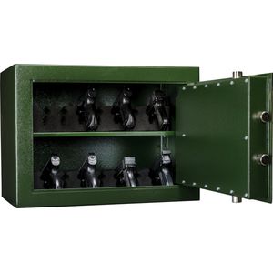 MustangSafes Pistool en Munitiekluis MSW-A 400 | met Dubbelbaard Sleutelslot - 40 x 55 x 35 cm