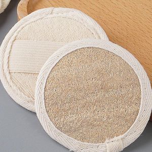 2 Ronde loofah douche spons - Scrub - douche spons - Massage - gezichtsspons - duurzaam