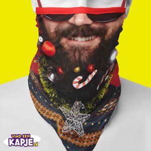 2 Flappy's | Bandana | Baard met Ballen! | Skiën | Schaatsen | Winter | Gezichtsmasker | Motor sjaal | Ski Masker | Facemask | Fiets sjaal | Bevestiging aan de oren | Ook leuk voor de zoomborrel