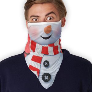 2 Flappy's | Bandana | Sneeuwpop Hugo| | | Skiën | Schaatsen | Winter | Gezichtsmasker | Motor sjaal | Ski Masker | Facemask | Fiets sjaal | Bevestiging aan de oren | Ook leuk voor de zoomborrel