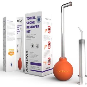 Oral Icon - Amandelsteen Verwijder Kit - Amandelstenen verwijderen in 1 minuut - Tonsil Stones Cupping - Glasvrij - BPA-vrij