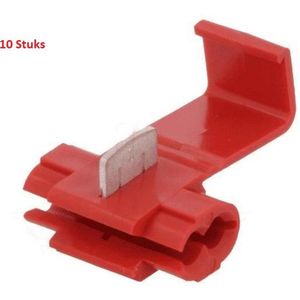 Snel connector kabeldiefje 1.5-2.5 mm2 Rood (10 stuks) Scotchlok Aftak Insteek Verbinder Las Klem Scotch Lok