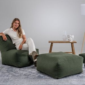 Laui lounge Cloud - Vierkante Poef - Indoor - Forest, Groen - 68 x 68 x 34 cm