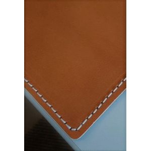 Leren Bureaulegger 65 x 45 cm. Cognac