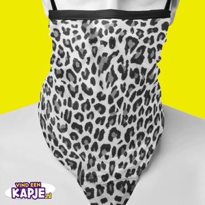 Flappy Ski masker |  Wintersport 2021 | Panter zwart | Kerstkapje - Kerst mondkapjes | Motor sjaal  | Scooter | Skiën | Schaatsen | Tijger | Zebra | Print | Gezichtsmasker | Ski Masker | Facemask | Fiets sjaal | wasbaar | wintersport