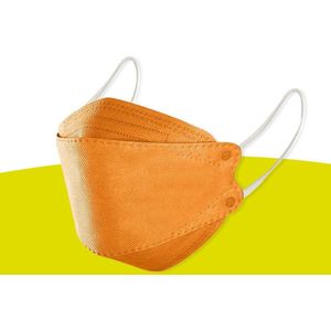 Oranje KF94 mondkapjes | Populair nieuw model | KF94 Oranje | Fish Masks | Apple kapje model | Bekend van TV