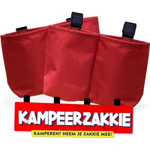 2 x Kampeerzakkie! | Camping Gadget | Kamperen | Ook voor thuisvakanties Handig voor op de camping! Aan je stoel, tafel, parasol of in de tent