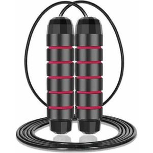 Professioneel Sport Springtouw - Verstelbaar - Speedrope - Jump Rope - voor Volwassenen en Kinderen - Zwart