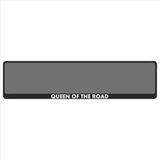 Kentekenplaathouder - Auto - Met Tekst - Queen of the road - Voor Kentekenplaat 520x110mm