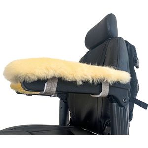 Armleuning kussen van Texelse medicinale schapenvacht - Rolstoel - Scootmobiel -Skéépe
