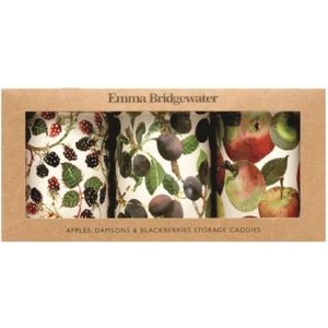 Emma Bridgewater - Set van 3 bewaarbussen Fruits - Bewaarblik - Fruit - Blik - Ø 10,5 x 14,5 cm