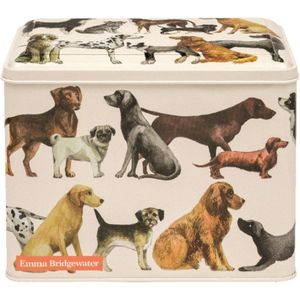 BEmma Bridgewater - Bewaarblik XL Caddy Dogs - Honden - Blik - Rechthoek - 19 x 13 x 14 cm