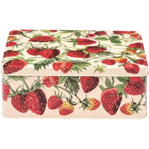 Emma Bridgewater - Bewaarblik Strawberries - Aardbei - Rechthoek - Blik - 20 x 15 x 8 cm