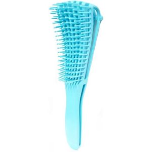 Antiklit Haarborstel | Detangling Brush | Hairbrush | Krullend Haar Verzorging | Stylingborstel | Magic Detangler Brush | Blauw
