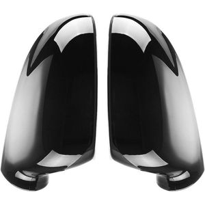 Spiegel Covers Caps Zijspiegel Case Cover Zwart Look 2 Stuks | Glanzend Zwart Geschikt Voor VW Passat B5.5 B6 Eos GTI GTD TSI R32 TDI GT R20 Look Plus