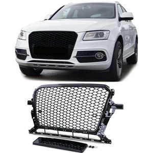 Geschikt Voor Audi Q5 8R Grill Rsq5 Look Honingraat Hoogglans Zwart Gloss Sport Tdi Tsi 2012 / 2016