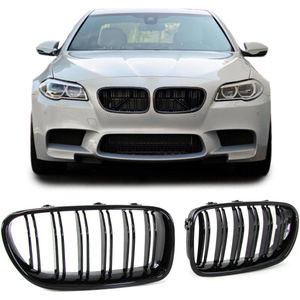 Sport Grill Nieren Passend Voor Bmw 5 Serie F10 F11 Glans Zwart M Look Styling Dubbele Spijl 520 530 540 550 M5