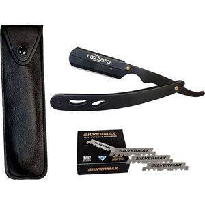 Razzaro Razor + 100 American Scheermesjes | Klassiek Scheermes | Nat scheren | Kappers mes