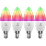 WOOX 4-Pack smart led bulb E14 RGB+CCT | R9075