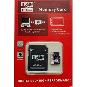 TOSHIBA 256GB Micro sd kaart 100% Hoge Snelheid +Grote Capaciteit + Kaartlezer